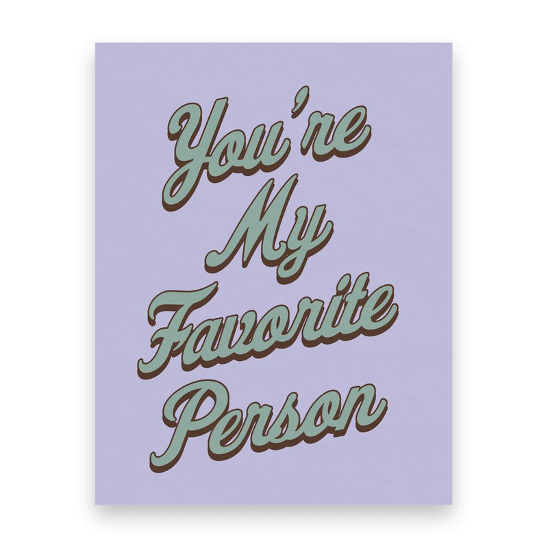 You're My Favorite Orchid Postcard